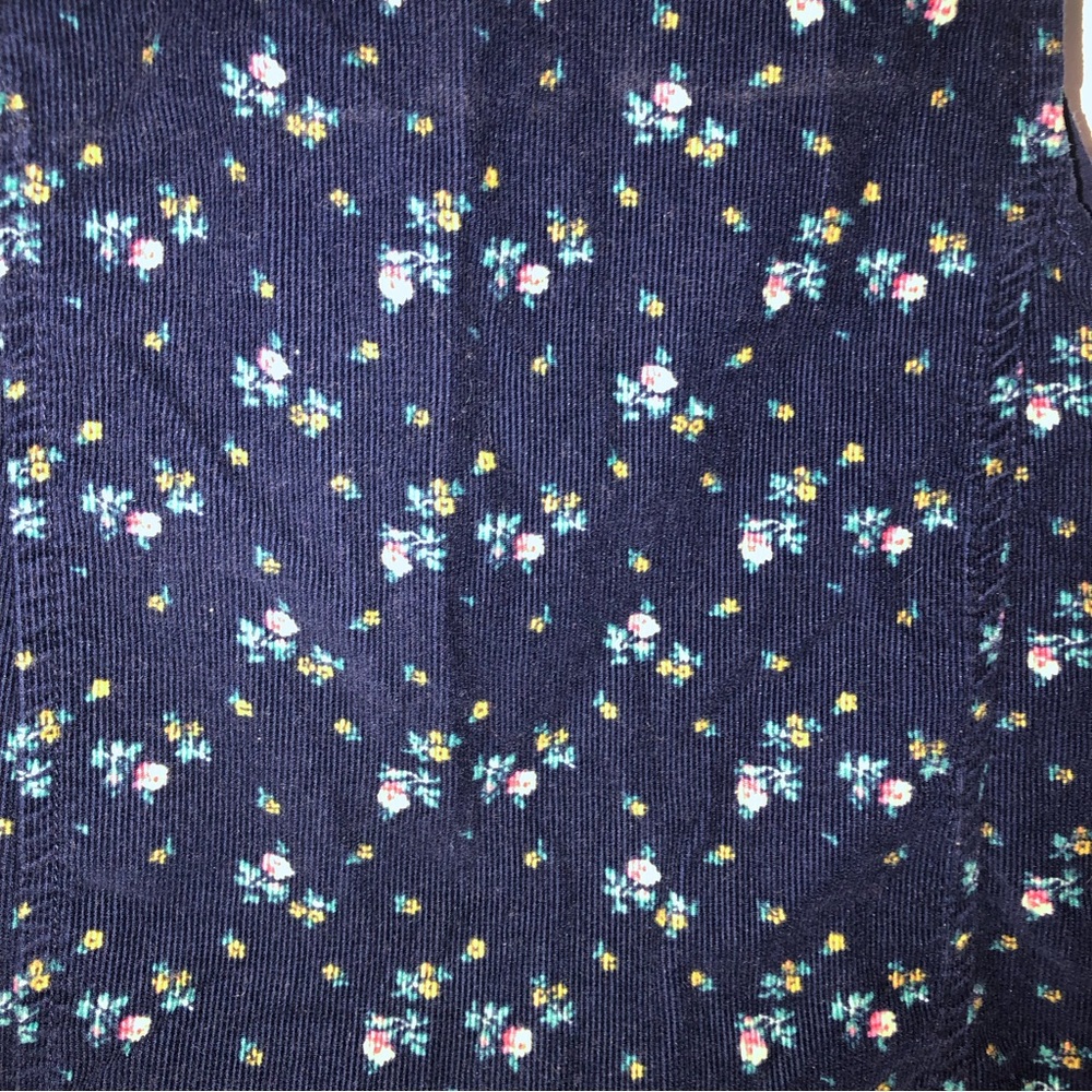 Gap  adorable corduroy shift dress. Floral fall